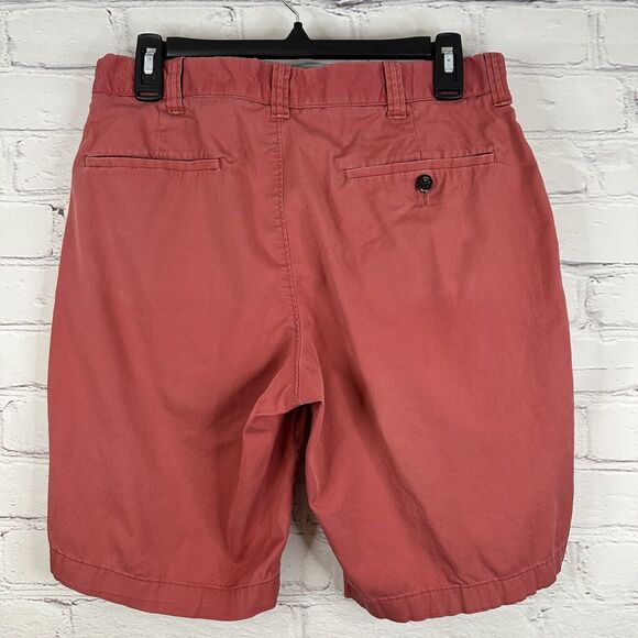 J. Crew Men’s 32 Shorts Red Stretch Chino Twill Preppy Nautical Inseam 10 - Picture 2 of 6